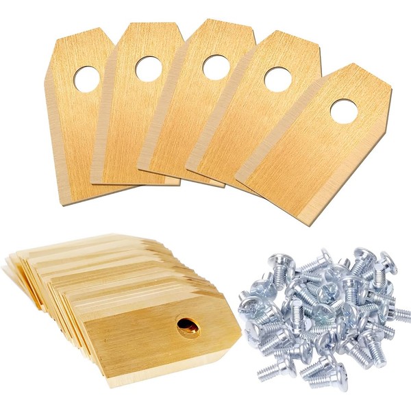 30 Stück Titan Ersatzmesser für Mährobote, Schrauben im Lieferumfang enthalten,