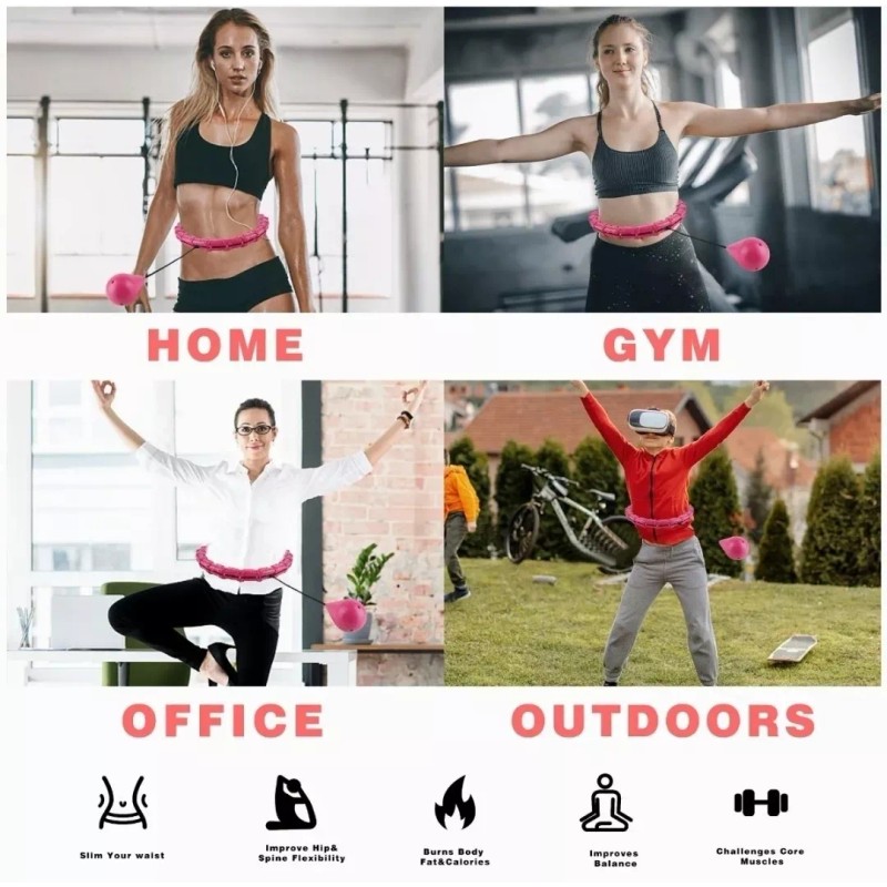 Energy Abdomen Inteligente Ajustable Y Hula Hoop De Cintura Delgada