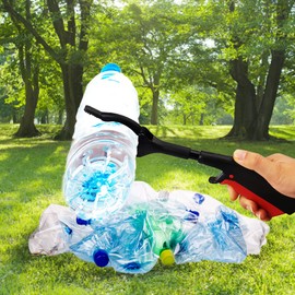 Grabber Tool, 2pcs 30cm Grabber Tool Adults Kids Senior Reacher Claw Rubbish Tong Portable Grabber Tool(Black + red)