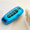 ZSPDACC for Nissan Key Fob Cover 4 Buttons Car Key