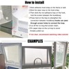 Mellroom Adjustable Window Screen Replacement kit with Zipper Opening, Fiberglass
