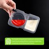 EIOFG Packaging 40 Pack 4.5 Oz Double Compartment Condiment Container