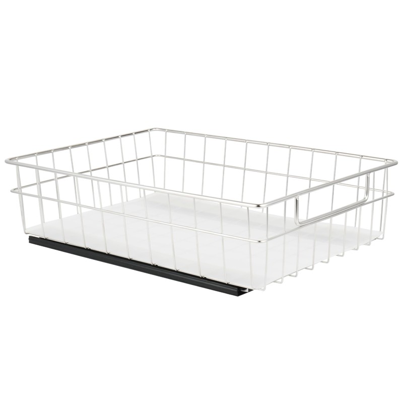 YUBAMIN Pull Out Cabinet Organizer, 1 Pack Stainless Steel Pull