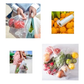 Party Bargains Clear Produce Bags - 12” x 20” inches 350 Bags, Durable Plastic Bags for Storing Food, Bread, Pastry, Fruits, Vegetables, Shopping, Grocery