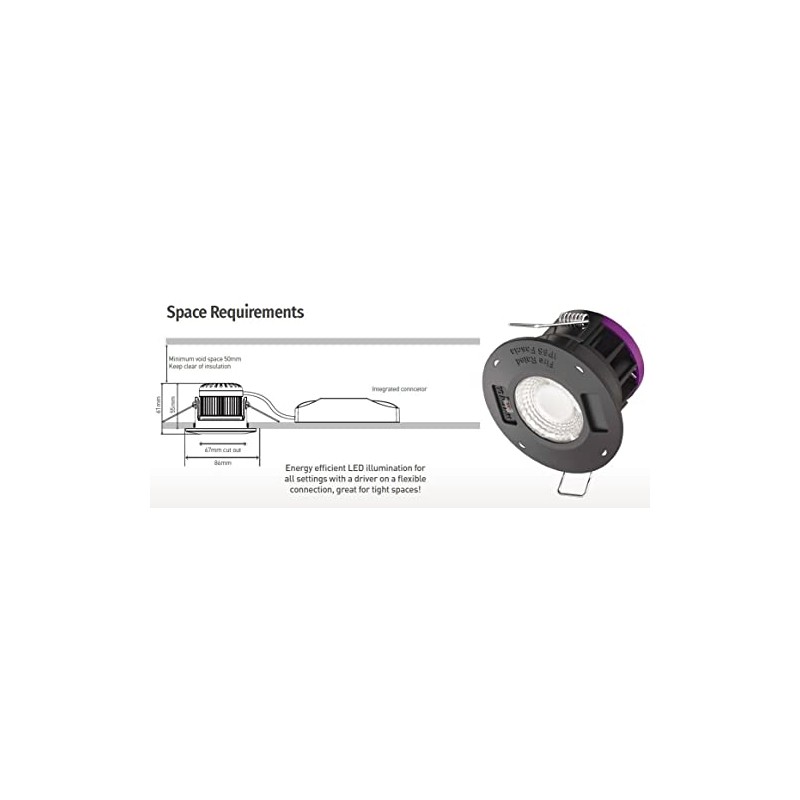 Bright Source LED Dimmable All-in-1 Downlight - 8w 64mm Cut