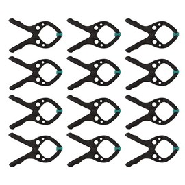 wolfcraft Mini 30 8653000 Spring Clamp Set, Versatile Allrounder - Ideal for Household, Hobby and Craft Projects, Pack of 12