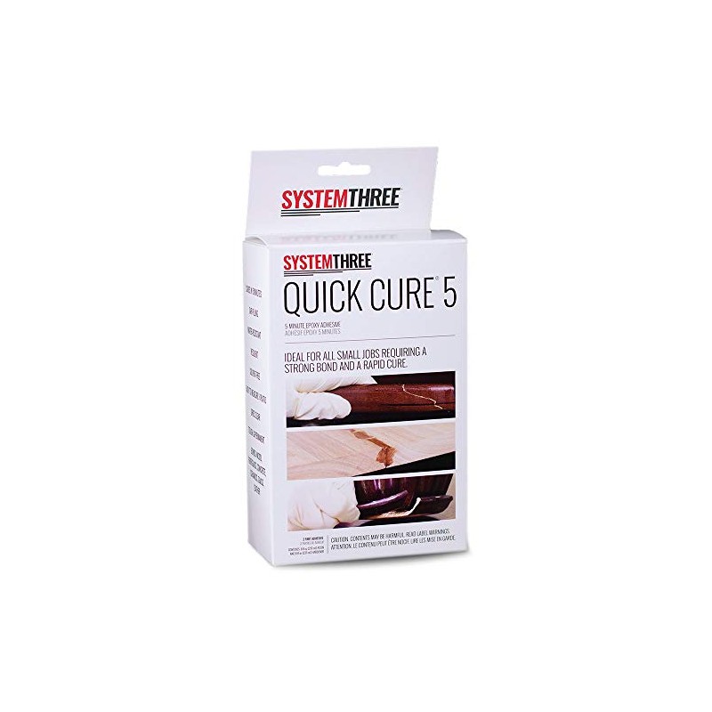 System Three Quick Cure 5 Epoxy Adhesive, 1 Pint Kit
