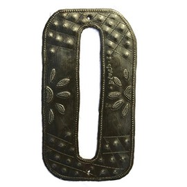 Metal House Numbers, Haiti Recycle Oil Drums, 7.62 Inches, Home Decor, Curb Appeal, Haitian (0)