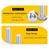 ANSIEDIO M5 Hex Socket Button Machine Screws Bolts, Stainless Steel