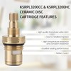 Faucet Cartridge for Kingston Brass KSRPL3200CC & KSRPL3200HC, Cold Hot