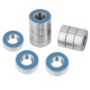 25PCS Set MR115-2RS Blue Metal Rubber Shield Ball Bearings 5*11*4mm