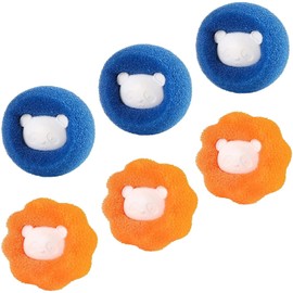 Pet Hair Remover for Laundry-Washing Machine Hair Catcher-Lint Catcher for Washing Machine,Laundry Balls Pet Hair Collector and Lint Remover-Anti Winding Adsorption Balls for Clothes,Pet (Pack of 6)