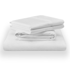 TEMPUR Classic Cotton Sheet Set White - Cal King