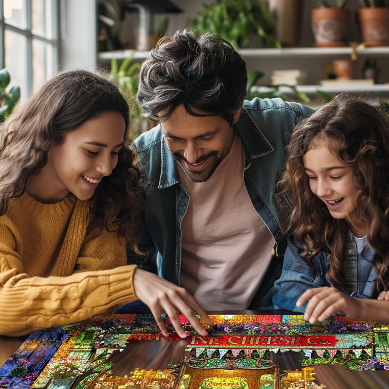 White Mountain Puzzles Wine and Cheese Shop 1000 Piece Puzzle,