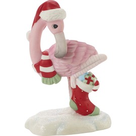 Precious Moments 201015 Wishing You an Out-Standing Christmas Annual Animal Bisque Porcelain Figurine, Multicolored