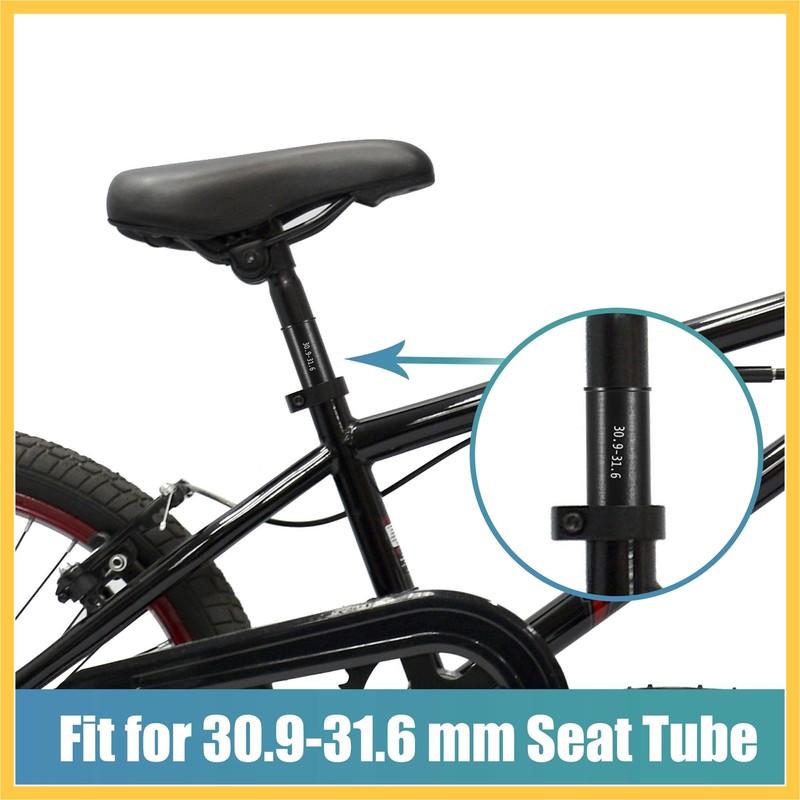 BULLSPANN Seat Post Bicycle Tube Adapter for 30.9mm to 31.6mm