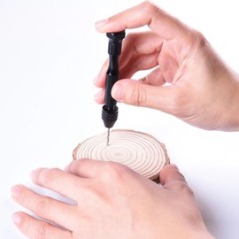 31PCS Hand Drill Bit Set, Pin Vise Hand Drill Set Holding with 0.5-3mm | Micro Twist Drill Bits for Delicate Manual Work Electronic Assembling Model Making Woodworking Jewelry DIY