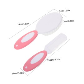 minkissy Hair Brush and Comb Set for Newborns and Soft Nylon Bristles for Gentle Bathing and Scalp Massage Multi Use Grooming Kit with Easy to Clean Materials Friendly Design for Sensitive