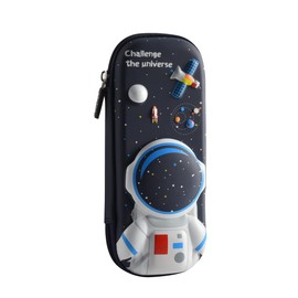 Flyorigin Pencil Case Great Gift 3D Pencil Case for Boys Girls Large Pencil Case Pen Holder Storage Pencil Case Black Astronaut School Bag Set, Black astronaut, School bag set