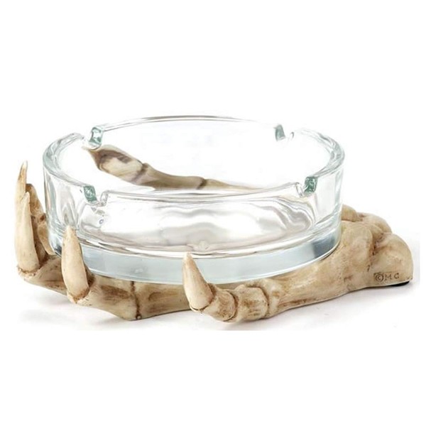 Fantasy Gifts 2015 Skeleton Hand with Glass Ashtray