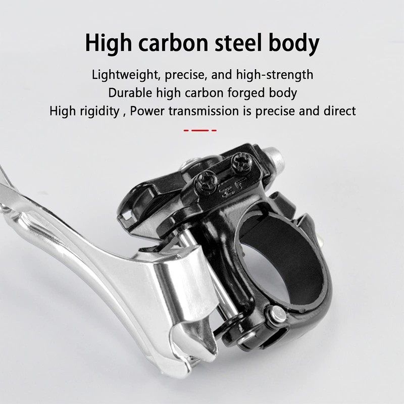 MUNEFE Bike Gear Shifter Front, Bikes Front Derailleur, Aluminium Alloy