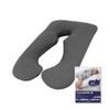 Australian Made Pregnancy/Maternity/Nursing Pillow Body Feeding Support Pillowcase (Grey Pillowcase