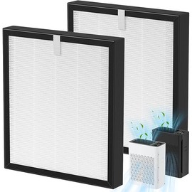 TZ-K2 Replacement Filter Compatible with ToLife TZ-K2 Air Purifier for Home Large Room, 3-in-1 HEPA High-Efficiency Activated Carbon TZ-K2-A Filter, 2Pack