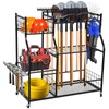 Garden Tool Organizer Rolling Cart Large Capacity Rust-Resistant Metal Tool