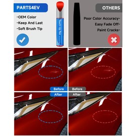 Touch Up Paint Compatible with Toyota Exact Match Touch Up Paint Car Scratch Repair (Absolutely Red/Red Pop （3P0）)
