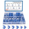 52pcs P Clips Hose Clamp Cable Clamps Assortment Kit, 304