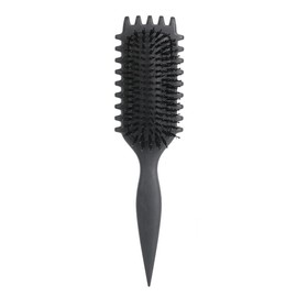 New Curly Hair Brush, 2025 Newest Brush Less Pulling Styling Brush for Men and Women, Curl Brush,Boar Bristle Hair Brush Styling Brush for Detangling (Black)