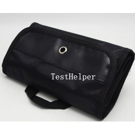 TestHelper Accessory Soft Carrying Case, Tool bag for Test Leads or Test Probes,Deluxe roll-up storage pouch