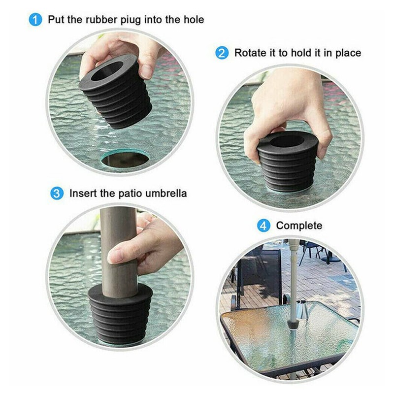 WANGCL Umbrella Cone Wedge Parasol Base Stand 1.5 Inch/ 38