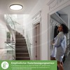 zemty LED Ceiling Light with Motion Sensor, 23 cm, 18