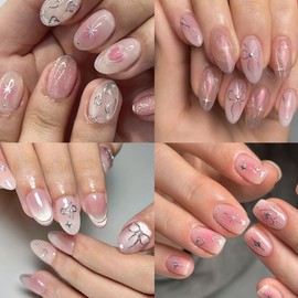 8 Sheets Star Bow Nail Stickers for Nail Art Christmas Nail Art Stickers 3D Self-Adhesive Gold Silver Laser Purple Stars Bows Nail Design Nail Decals Women Nail Decoration Accessories for DIY Nais