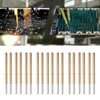 100PCS Spring Test Contact Probes Brass Stainless Steel Round Head
