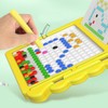 Magnetic Doodle Board Dinosaur Shape Dust Free Dot Art Preschool