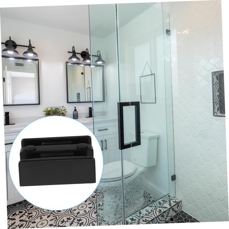 Operitacx 3pcs Shower Door Track Guide Moisture Resistant Floor Stoppers
