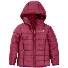 Snonook Toddler Winter Jacket– Insulated Water-Resistant Girls Fall Jacket & Boys Fall Jacket - Girls' Outerwear Jackets & Coats, Dark Rasberry, s