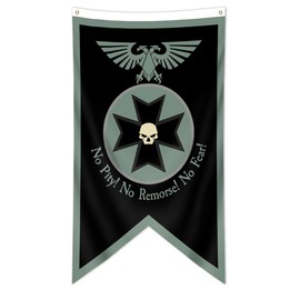 Moor Templars Tapestry Banner Black Flag (30x50in, 150D Poly, Vivid Color) for Man Cave Home Office Room Decor
