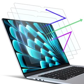 [3-Pack] Anti Blue Light Screen Protector for Macbook Air 13.6 Inch (2024/2022, M3/M2), PYS Anti-Glare Film Matte, Anti-Scratch, Anti-Fingerprint, Bubble Free