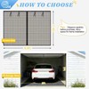 12x8Ft Garage Door Screen 1 Car Magnetic Garage Screen Door