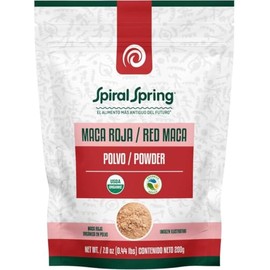 Maca Roja en Polvo 200g - Orgánica Certificada Premium - Suplemento Alimenticio de Origen Andino - Superfood de Alta Calidad. (1 Pz)