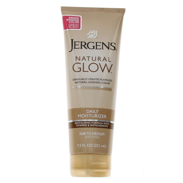 Jergens Natural Glow Daily Moisturizer, Fair to Medium 7.50 oz ( Pack of 3)