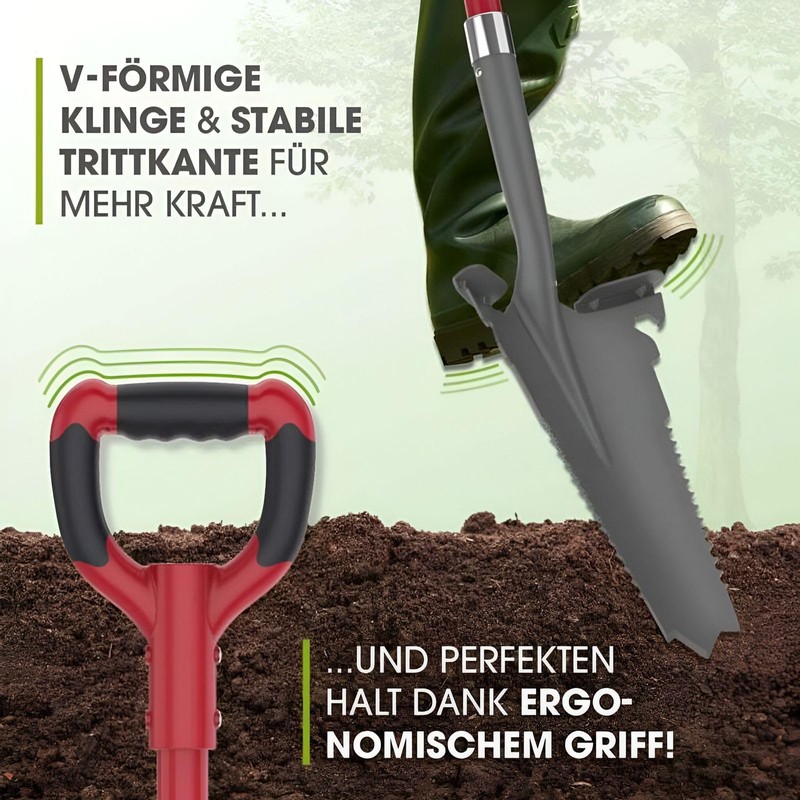 EASYmaxx Spade Saw with Root Saw, Spade and Root Saw,