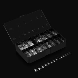 Apres Gel-X® Natural Round Tip Box | 500pc Gel-X Tips, 11 Sizes 00-9, Premium Quality (Natural Round Extra Short, 500)