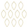 M METERXITY 10-Pack Open Bezels for Resin, Leaf Shape Open