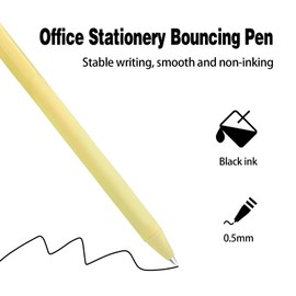 llqjjhh 50 Pcs Black Ink Pens 0.5mm Fine Point Gel Pens Cute macaron color Pen Retractable School Office Supplies（light pink）