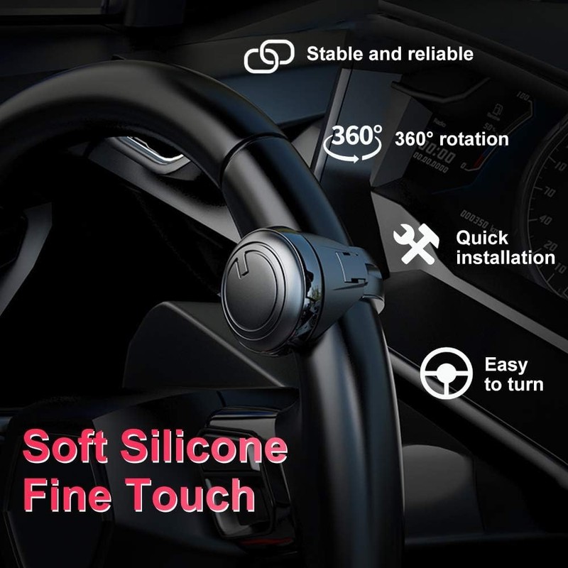 jose2015 Steering Wheel knob Spinner 360 Degrees Rotation Steering Wheel