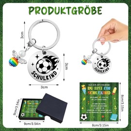 Ideas Filling School Cone Football Gifts Boys Key Ring School Child 2025 Boy, Gifts for School Boy, Lucky Charm First Day of School Boys, Guardian Angel First Day of School Gifts